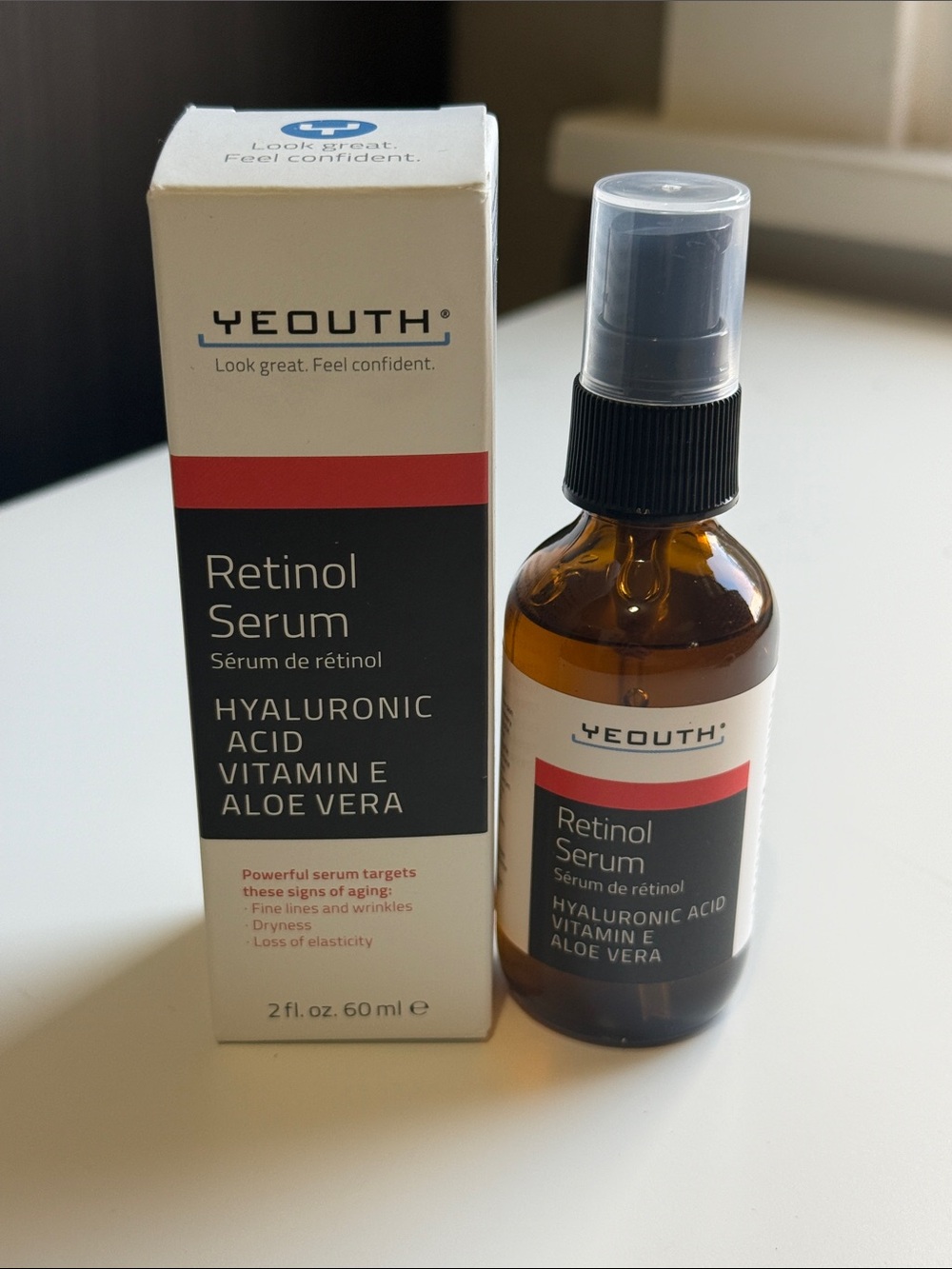 Yeouth Retinol Serum with Hyaluronic Acid, Vitamin E, and Aloe Vera NEW